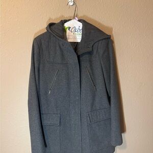 Women's Gray Hooded Jacket